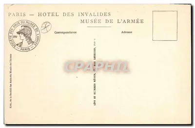 Hôtel des Invalides — Museum für die Armee — Der Sieg der Sieges, von Scott — NI) — Rückseite