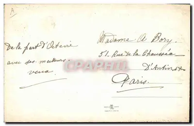 Mistletoe — con banderas francesa y británica — Edición del Atelier d'Art — Reverso
