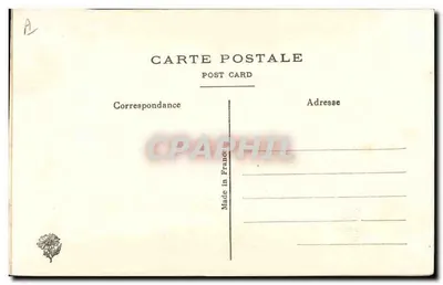 Marie — tarjeta postal decorada con bordado floral — editor desconocido, número de serie no visible — Reverso