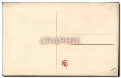 Amizade — cartão postal bordado com flor de pensamento roxa — Verso