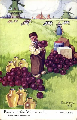 Arme kleine Nachbarin geh!... — Niederlande — Em. Dupuis 1916