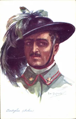 Bersaglieri (Italienisch) — militärisches Portrait — Em Dupuis