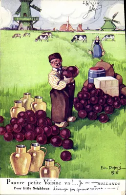 Arme kleine Nachbarin geh! — Holländisch — Verlag Ein. Dupuis, Nr. 1916