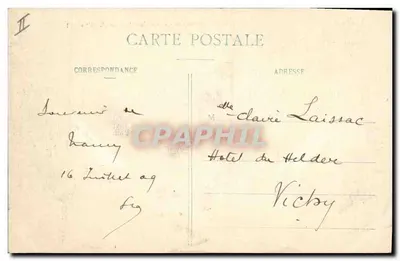 Nancy - Piazza Stanislas - Griglie Jean-Lamour (XVIII secolo) — Tipografie Unite, Nancy — Verso