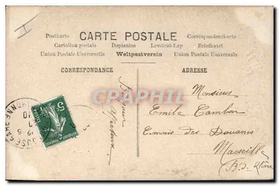 Mulher em vestido lilás com rosas — Boa Festa — ARS Paris 127 — Verso