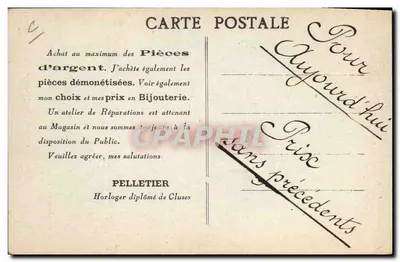 Face au Grand Café Français — rue Pasteur, 10 — Phot. Combier — Verso