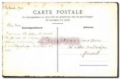 Estátua de três putti — Paris — A. Gontier — Verso