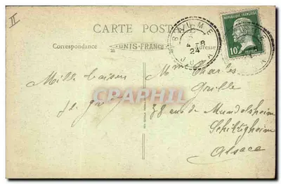 Jaskinie Baume-les-Messieurs (Jura) — Sala Chauves-Souris, wysokość 35 m — wydawca nieznany, nr serii nieczytelny — Rewers