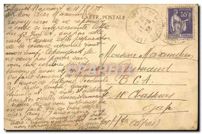 Embrun (870 m.) — Wnętrze Katedry — Wielkie Organy — Wydawca: Mille Foubert, Gap — N° 1416 — Rewers
