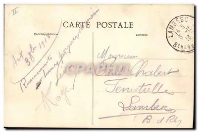 AIX-en-PROVENCE — O Palácio de Justiça — Coleção Jaussaud — n° 160 — Verso
