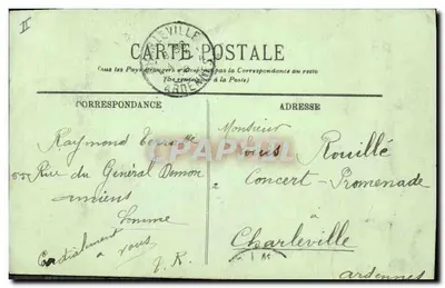 Amiens — O Palácio de Justiça — O Portal — L.L. — Verso