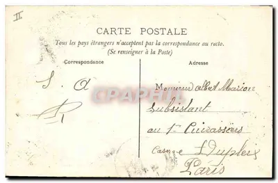 Alençon — Castelo dos Duques e Palácio de Justiça — P. G. editor — Verso
