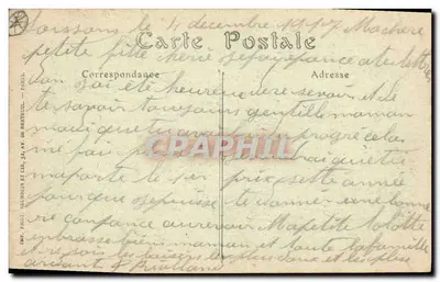 Soissons — Monument elevato in onore dei Combattenti del 1870 — B. Nougarède, Edit., Soissons — Verso