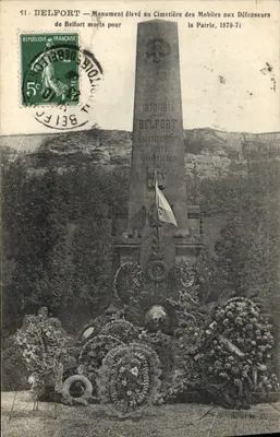 Бельфор — памятник в могиле мобильных защитников Отечества, 1870-71