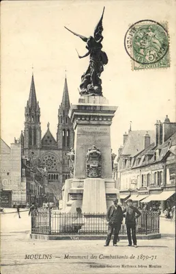 Мулен — Монумент воинам 1870-71 — Галереи Mathiaux братьев, Мулен