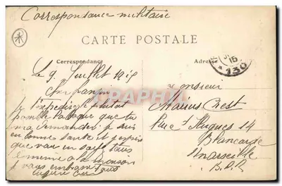 Passavant — Il Monumento — B.R.T. Pomponne-Lagny (S.-et-M.) — Verso