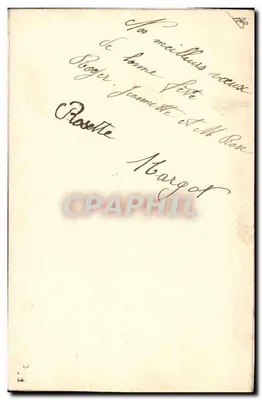 Carta de vœux bordada — flores rosas e folhagem — cerca de 1900 — Verso