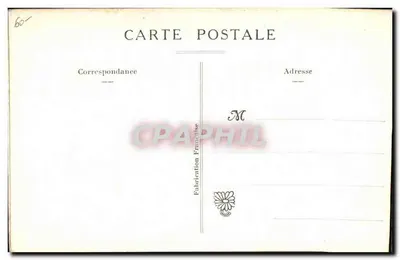 Wesotego Alleluja — tarjeta postal de Pascua bordada — Fabricación francesa — Reverso