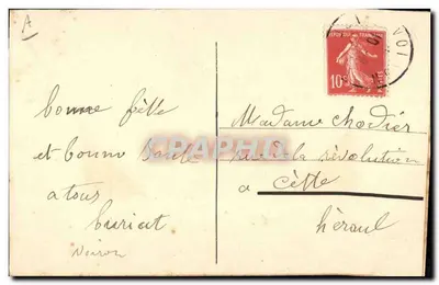 Marie — cartolina decorata con violette — editore sconosciuto — Verso