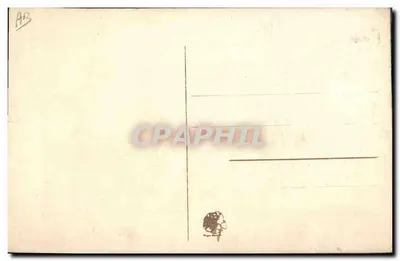 Tarjeta postal antigua con un flor de olvido bordada — Ella lo lleva mi pensamiento — Reverso