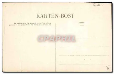 Młoda Kobieta z PONT-AVEN, wychodząca z mszy — kolekcja VILLARD, Quimper, nr 1390 — Rewers