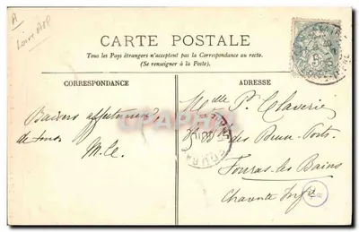 Batz. Costumi dei Paludiers — Un Paludier Galante — LL. — Verso