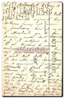 Młody chłopiec w stroju tradycyjnym — Quimper — Kolekcja Villard — Rewers