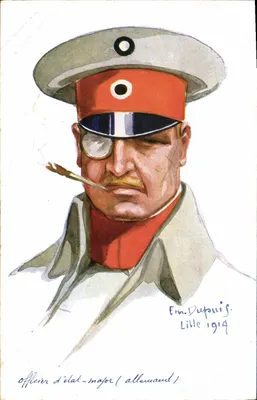 Deutscher Stabsoffizier — Em. Dupuis, Lille 1914