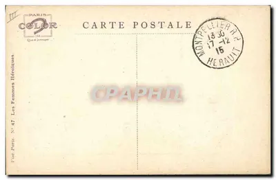 La Serbe — Les Femmes Héroïques — Paris Color, n° 47 — Verso