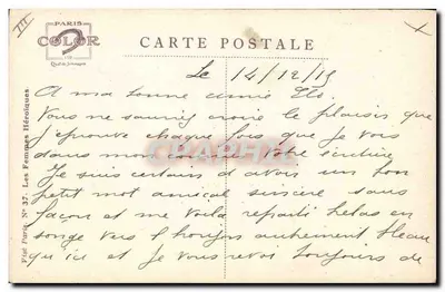 La Flamande — Les Femmes Héroïques — Éditeur EmDupuny, n°37 — Verso