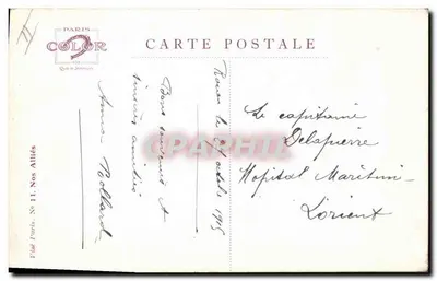 Cavalier indien — portrait — Em. Dupont, Pasehendaele, Nov. 1914 — Verso