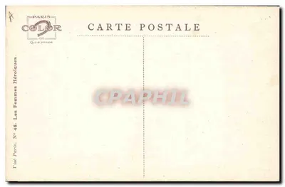 La Galicienne — Les Femmes Héroïques — Paris COLOR, N° 48 — Verso