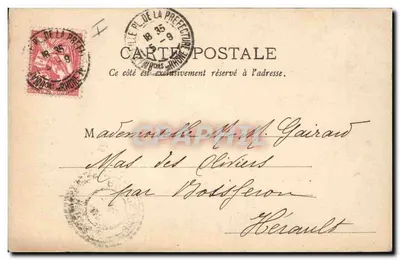 Marguerite em traje oriental — fotografia — Carta postal da Prefeitura da Loire — Verso