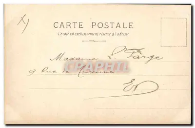 Frézia — Portret van de zangeres — uitgegeven door Reutlinger Paris, serie N° 20, 1901 — Achterkant