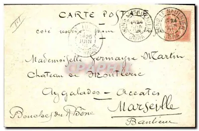 Etang des Tartres (Bresse) — paisaje acuático — Fognet, 1901 — Reverso