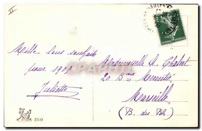 Coppia in inverno — Parigi — editore Série 2509 — Verso