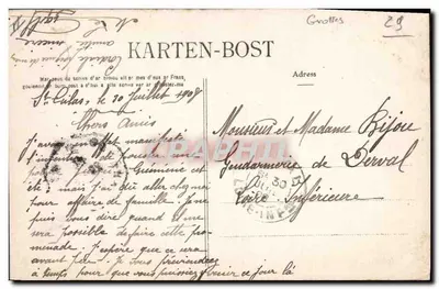 Le Pouldu — Ponta e Gruta de Kerhérón — Coleção Viellamy Quimper — Verso