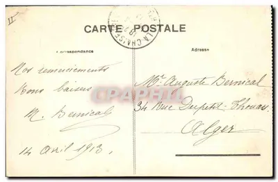 La Chaise-Dieu — As Cariatides do Buffet de Órgãos (século XVI) — editor La Chaise-Dieu, n°1941 — Verso