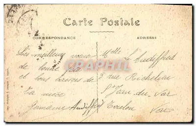 Angoulême — Praça do Mûrier. O Palácio de Justiça — Edição Nouvelles Galeries, n°17 — Verso