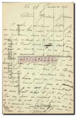 Amiens — Pałac Sądowy — Wydanie C.N. nr 114 — Rewers