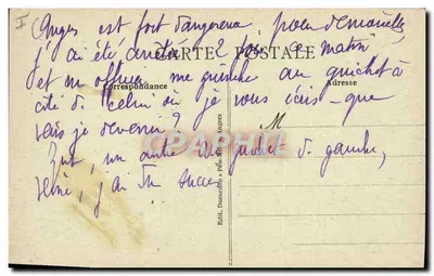 Angers — Klasztor Pénitentes założony w 1610 przez Jacquesa Lasniera, obecnie siedziba Sądu Pospolitego — Rewers