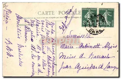 Alençon - Pałac Sądowy i Zamek Duków Alençon - Maison des Magasins Réunis d'Alençon, wydawca — Rewers
