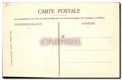Amiens — Palácio de Justiça (Lado Norte) — Caren fot.-edição. Antigos-edição. Placas Soyers, n° 387 — Verso
