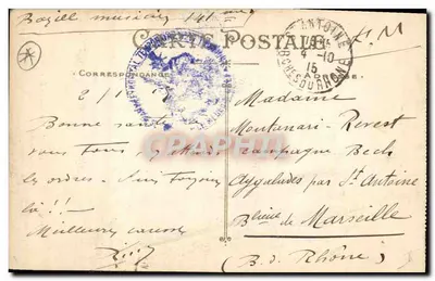 Toulouse — Monumento de los Combatientes de 1870-71 — Avenida St-Michel — Reverso