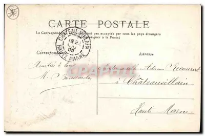 Champigny — Ruine di una casa bombardata dai Prussiani (Guerra 1870-71) — Editore Bellacot, n°13 — Verso