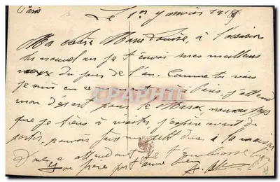 Cartão postal bordado — 'Meus melhores votos' — editor desconhecido — Verso