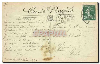 Auxerre — A Prefeitura — Colunas Romanas — LL — Verso