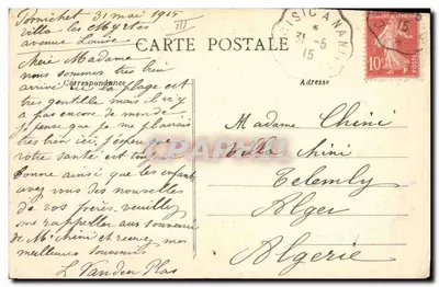Dziewczynka w stroju z Vannes — Morbihan — Artaud-Nozais, Nantes — Rewers
