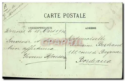 Gezichten en Types uit Bretagne — Een groep kinderen uit Gourin.-L.L. — Achterkant