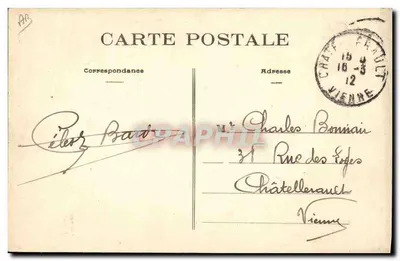 Paludier in gala-uniform — Land van de Paludiers — Fototipia Vassellier, Nantes — Achterkant